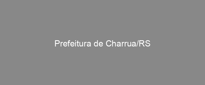 Provas Anteriores Prefeitura de Charrua/RS